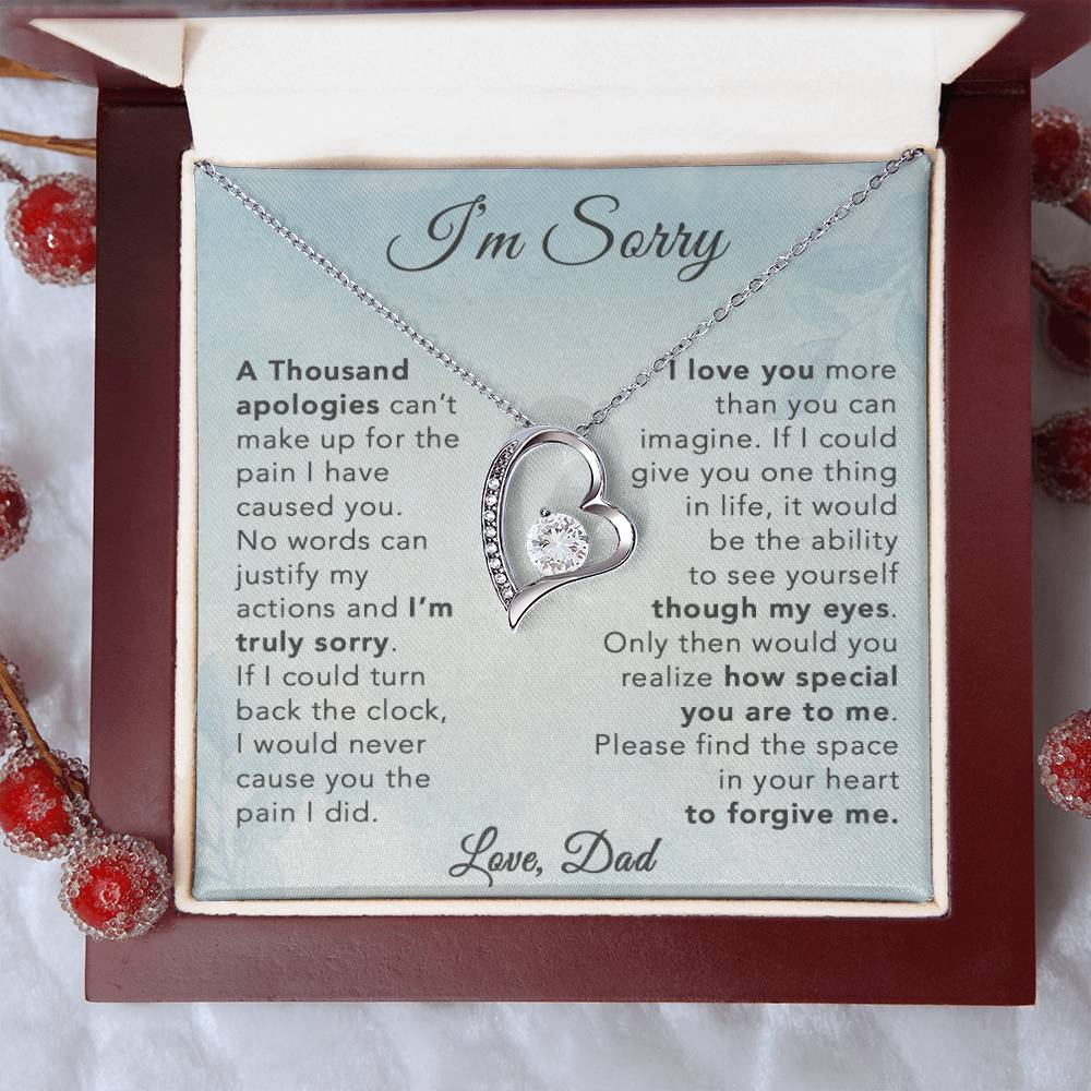 I'm Sorry Necklace Gifts, Apology Gifts For Her, Forgiveness Gift, Wife Gift 29_8