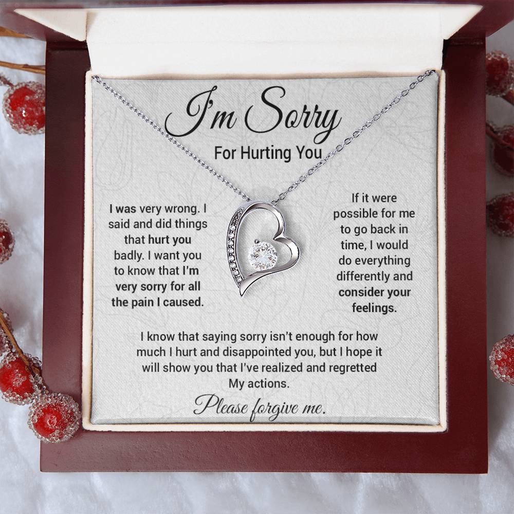 I'm Sorry Necklace Gifts, Apology Gifts For Her, Forgiveness Gift, Wife Gift 9_10