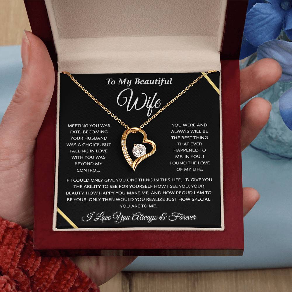 To My Wife Necklace, Wife Gift from Husband, Wife Birthday Gift, Christmas Gift 3_12