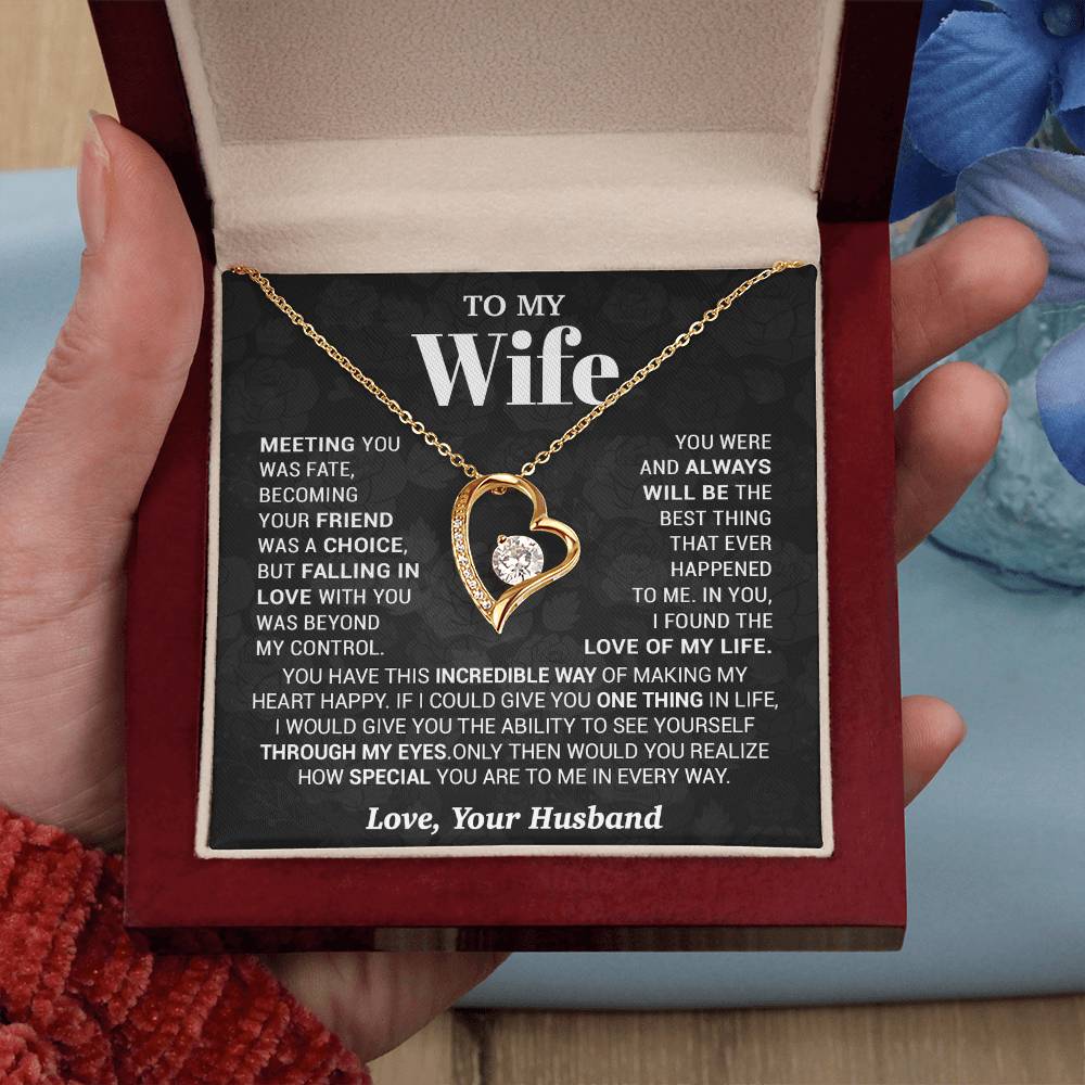 To My Wife Necklace, Meeting You Was Fate Love, Your Husband, Best Necklace