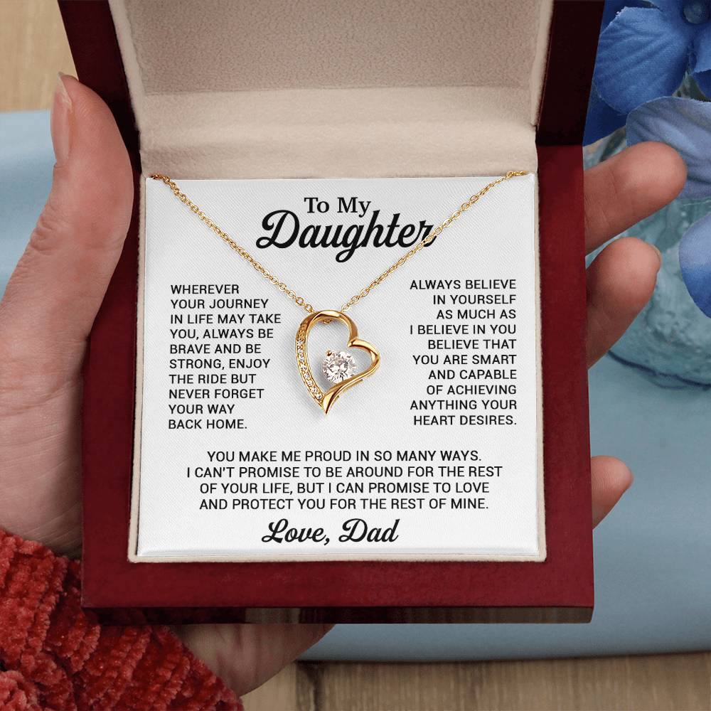 To My Daughter Necklace, Daughter Father Necklace, Daughter Gift From Dad 8_11