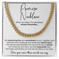 Promise Necklace Gift for Him, To My Man Cuban Chain Necklace, Anniversary Gift 12_10