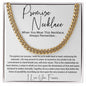 Promise Necklace Gift for Him, To My Man Cuban Chain Necklace, Anniversary Gift 11_11