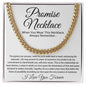 Promise Necklace Gift for Him, To My Man Cuban Chain Necklace, Anniversary Gift 26_11