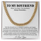 Boyfriend Promise Necklace, Boyfriend Promise Gift, Boyfriend Cuban Chain Necklace