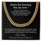 Apology Gift for Him Necklace, Forgiveness Necklace, Sorry Gift for Him1