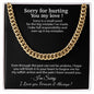 Apology Gift for Him Necklace, Forgiveness Necklace, Sorry Gift for Him, Apology Gift for Boyfriend