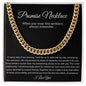 Promise Necklace Gift for Him, To My Man Cuban Chain Necklace, Anniversary Gift 1