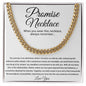Promise Necklace Gift for Him, To My Man Cuban Chain Necklace, Anniversary Gift 3_10