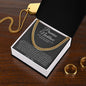 Promise Necklace Gift for Him, To My Man Cuban Chain Necklace, Anniversary Gift for Boyfriend 28_9