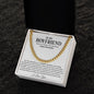 Boyfriend Promise Necklace, Boyfriend Promise Gift, Boyfriend Cuban Chain Necklace