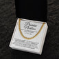 Promise Necklace Gift for Him, To My Man Cuban Chain Necklace, Anniversary Gift, Ideas for Boyfriend