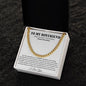 Boyfriend Promise Necklace, Boyfriend Promise Gift, Boyfriend Cuban Chain Necklace