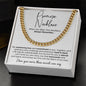 Promise Necklace Gift for Him, To My Man Cuban Chain Necklace, Anniversary Gift 12_10