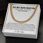 Boyfriend Promise Necklace, Boyfriend Promise Gift, Boyfriend Cuban Chain Necklace