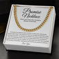 Promise Necklace Gift for Him, To My Man Cuban Chain Necklace, Anniversary Gift 3_10