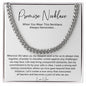 Promise Necklace Gift for Him, To My Man Cuban Chain Necklace, Anniversary Gift 2_10