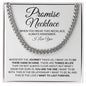 Promise Necklace Gift for Him, To My Man Cuban Chain Necklace, Anniversary Gift, Ideas for Boyfriend
