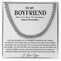 Boyfriend Promise Necklace, Boyfriend Promise Gift, Boyfriend Cuban Chain Necklace