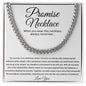 Promise Necklace Gift for Him, To My Man Cuban Chain Necklace, Anniversary Gift 3_10