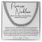 Promise Necklace Gift for Him, To My Man Cuban Chain Necklace, Anniversary Gift 11_11
