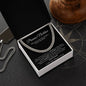 Promise Necklace Gift for Him, To My Man Cuban Chain Necklace, Anniversary Gift for Boyfriend