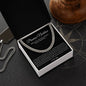 Promise Necklace Gift for Him, To My Man Cuban Chain Necklace, Anniversary Gift 1