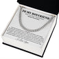 Boyfriend Promise Necklace, Boyfriend Promise Gift, Boyfriend Cuban Chain Necklace