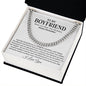 Boyfriend Promise Necklace, Boyfriend Promise Gift, Boyfriend Cuban Chain Necklace