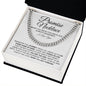 Promise Necklace Gift for Him, To My Man Cuban Chain Necklace, Anniversary Gift, Ideas for Boyfriend