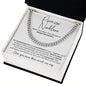 Promise Necklace Gift for Him, To My Man Cuban Chain Necklace, Anniversary Gift 12_10
