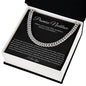 Promise Necklace Gift for Him, To My Man Cuban Chain Necklace, Anniversary Gift 1