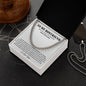 Boyfriend Promise Necklace, Boyfriend Promise Gift, Boyfriend Cuban Chain Necklace