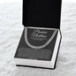 Promise Necklace Gift for Him, To My Man Cuban Chain Necklace, Anniversary Gift for Boyfriend 28_9