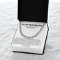 Boyfriend Promise Necklace, Boyfriend Promise Gift, Boyfriend Cuban Chain Necklace