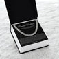 Promise Necklace Gift for Him, To My Man Cuban Chain Necklace, Anniversary Gift 1