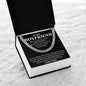 Boyfriend Cuban Chain Necklace, Promise Necklace For Boyfriend, Boyfriend Necklace
