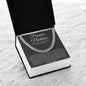 Promise Necklace Gift for Him, To My Man Cuban Chain Necklace, Anniversary Gift for Boyfriend 28_9
