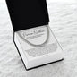 Promise Necklace Gift for Him, To My Man Cuban Chain Necklace, Anniversary Gift 2_10