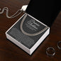 Promise Necklace Gift for Him, To My Man Cuban Chain Necklace, Anniversary Gift for Boyfriend 28_9