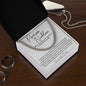 Promise Necklace Gift for Him, To My Man Cuban Chain Necklace, Anniversary Gift 11_11
