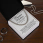 Promise Necklace Gift for Him, To My Man Cuban Chain Necklace, Anniversary Gift, Ideas for Boyfriend