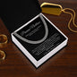 Promise Necklace Gift for Him, To My Man Cuban Chain Necklace, Anniversary Gift for Boyfriend
