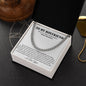 Boyfriend Promise Necklace, Boyfriend Promise Gift, Boyfriend Cuban Chain Necklace