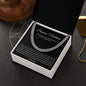 Promise Necklace Gift for Him, To My Man Cuban Chain Necklace, Anniversary Gift 1