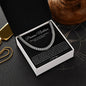 Promise Necklace Gift for Him, To My Man Cuban Chain Necklace, Anniversary Gift 1