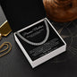 Promise Necklace Gift for Him, To My Man Cuban Chain Necklace, Anniversary Gift for Boyfriend
