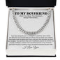 Boyfriend Promise Necklace, Boyfriend Promise Gift, Boyfriend Cuban Chain Necklace