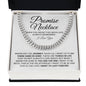 Promise Necklace Gift for Him, To My Man Cuban Chain Necklace, Anniversary Gift, Ideas for Boyfriend