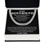Boyfriend Cuban Chain Necklace, Promise Necklace For Boyfriend, Boyfriend Necklace